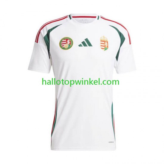 Hongarije Voetbalshirt Heren Uit Tenue Euro 2024 Korte Mouw