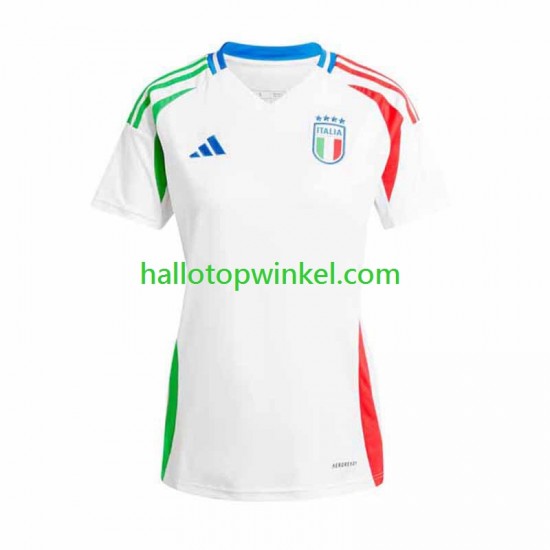 Italië Voetbalshirt Dames Uit Tenue Euro 2024 Korte Mouw