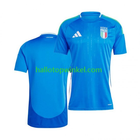 Italië Voetbalshirt Heren Thuis Tenue Euro 2024 Korte Mouw