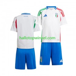 Italië Voetbalshirt Kleuters/Kids Uit Tenue Euro 2024 Korte Mouw