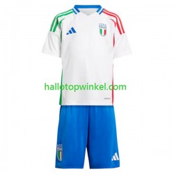 Italië Voetbalshirt Kleuters/Kids Uit Tenue Euro 2024 Korte Mouw