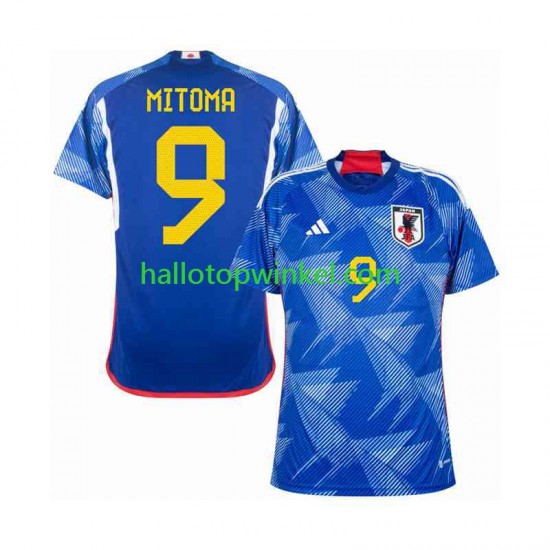Japan Voetbalshirt MITOMA 9 Heren Thuis Tenue WK 2022 Korte Mouw
