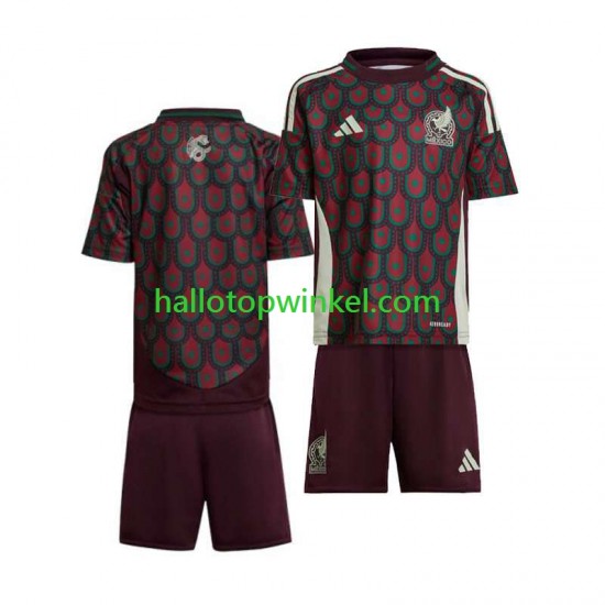 Mexico Voetbalshirt Copa America 2024  Kleuters/Kids Thuis Tenue  Korte Mouw