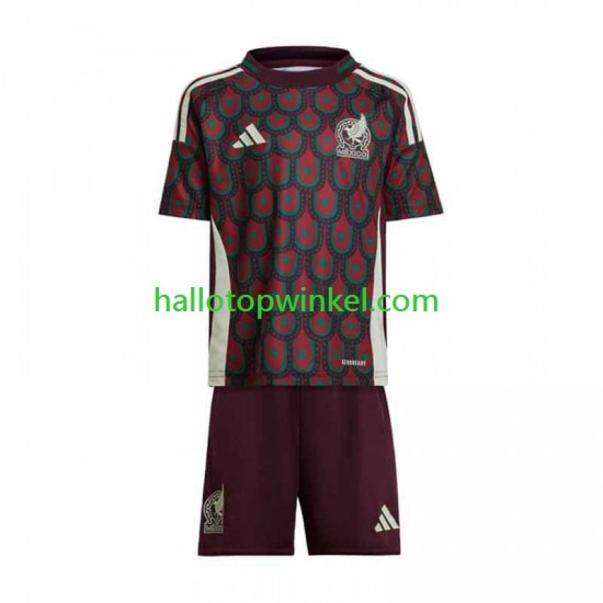 Mexico Voetbalshirt Copa America 2024  Kleuters/Kids Thuis Tenue  Korte Mouw
