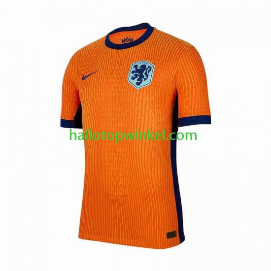 Nederland Voetbalshirt Heren Thuis Tenue Euro 2024 Korte Mouw