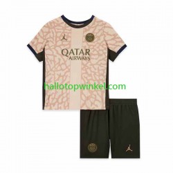 Paris Saint-Germain Voetbalshirt Kleuters/Kids Vierde Tenue 2023-2024 Korte Mouw