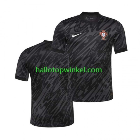 Portugal Voetbalshirt Doelman Heren Uit Tenue Euro 2024 Korte Mouw