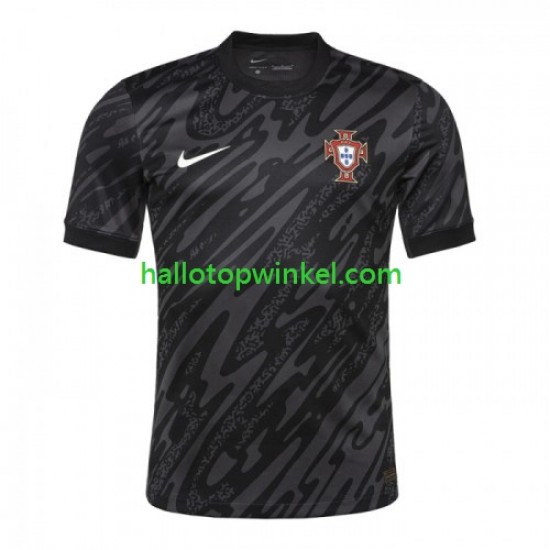 Portugal Voetbalshirt Doelman Heren Uit Tenue Euro 2024 Korte Mouw