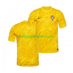 Portugal Voetbalshirt Doelman Heren Thuis Tenue Euro 2024 Korte Mouw