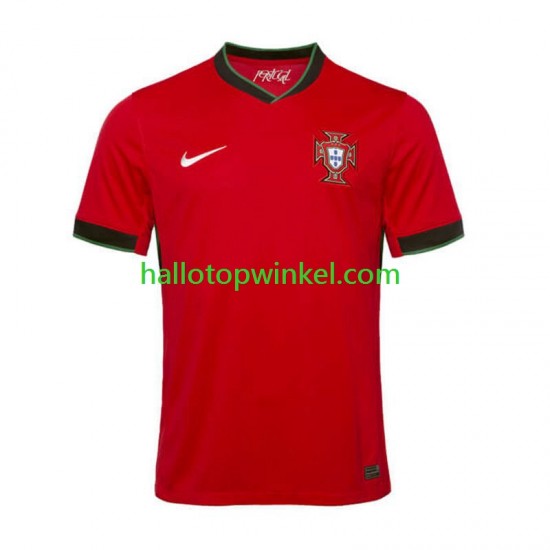 Portugal Voetbalshirt Heren Thuis Tenue Euro 2024 Korte Mouw