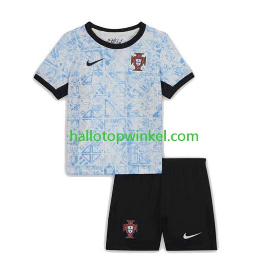 Portugal Voetbalshirt Kleuters/Kids Uit Tenue Euro 2024 Korte Mouw