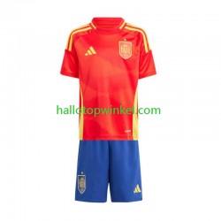 Spanje Voetbalshirt Kleuters/Kids Thuis Tenue Euro 2024 Korte Mouw
