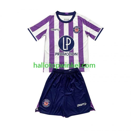 Voetbalshirt Toulouse Kleuters/Kids Thuis Tenue 2023-2024 Korte Mouw