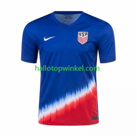 USA Voetbalshirt Heren Uit Tenue 2024 Korte Mouw
