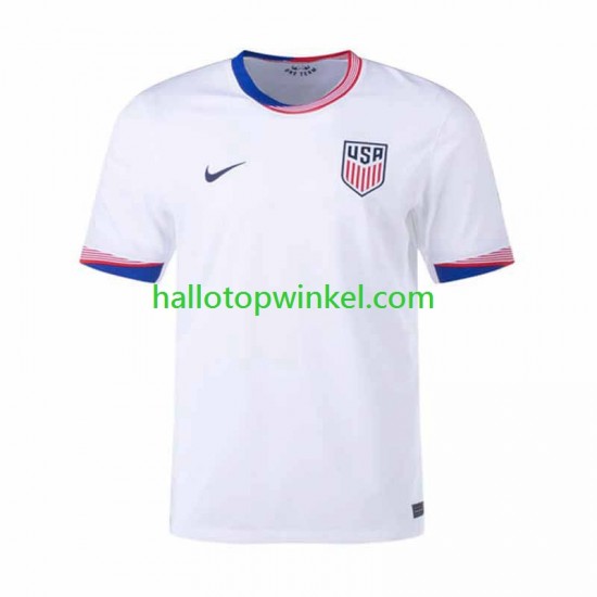 USA Voetbalshirt Heren Thuis Tenue 2024 Korte Mouw