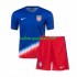 USA Voetbalshirt Kleuters/Kids Uit Tenue 2024 Korte Mouw