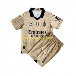 AC Milan Voetbalshirt Special Doelman Kleuters/Kids Thuis Tenue 2022-2023 Korte Mouw