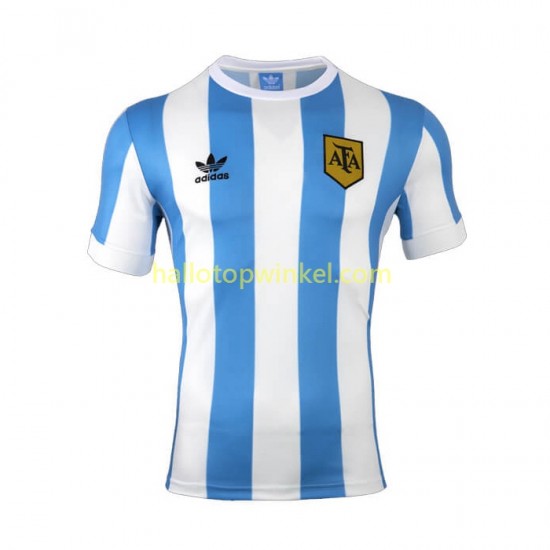 Argentinië Voetbalshirt 1978 Retro Heren Thuis Tenue Korte Mouw