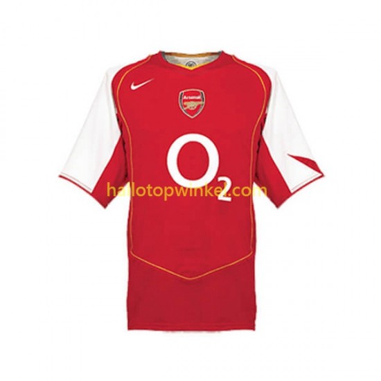 Arsenal Voetbalshirt Retro Heren Thuis Tenue 2004 Korte Mouw
