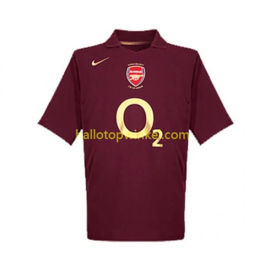 Arsenal Voetbalshirt 2005 Retro Heren Thuis Tenue Korte Mouw