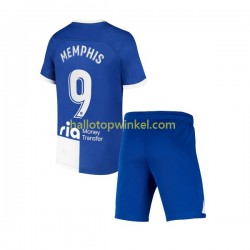 Atlético Madrid Voetbalshirt Memphis 9 120 Anniversary Kleuters/Kids Thuis Tenue 2022-2023 Korte Mouw