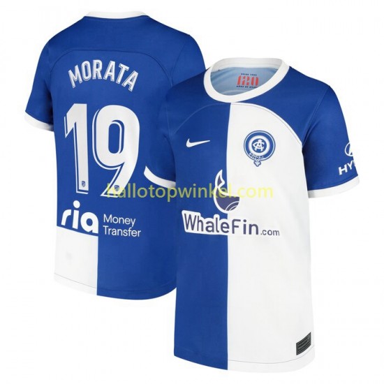 Atlético Madrid Voetbalshirt Morata 19 120 Anniversary Heren Thuis Tenue 2022-2023 Korte Mouw