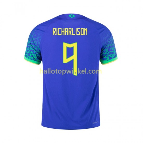 Brazilië Voetbalshirt RICHARLISON 9 Heren Uit Tenue 2022 Korte Mouw