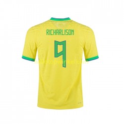 Brazilië Voetbalshirt RICHARLISON 9 Heren Thuis Tenue 2022 Korte Mouw