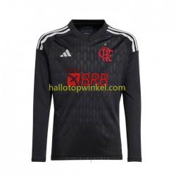 CR Flamengo Voetbalshirt Doelman Heren Uit Tenue 2023-2024 Lange Mouw