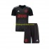 CR Flamengo Voetbalshirt Doelman Kleuters/Kids Uit Tenue 2023-2024 Korte Mouw
