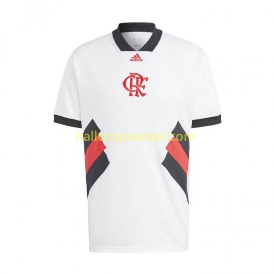 CR Flamengo Voetbalshirt Icon Retro Heren Thuis Tenue 2022-2023 Korte Mouw