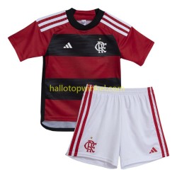 CR Flamengo Voetbalshirt Kleuters/Kids Thuis Tenue 2023-2024 Korte Mouw