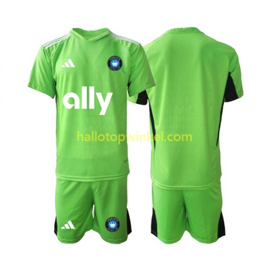 Charlotte FC Voetbalshirt Doelman Kleuters/Kids Thuis Tenue 2023-2024 Korte Mouw