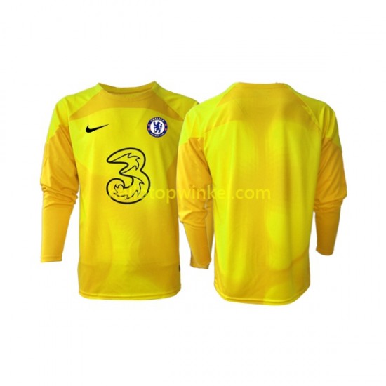 Chelsea Voetbalshirt Doelman Heren Uit Tenue 2022-2023 Lange Mouw