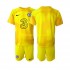 Chelsea Voetbalshirt Doelman Kleuters/Kids Uit Tenue 2022-2023 Korte Mouw