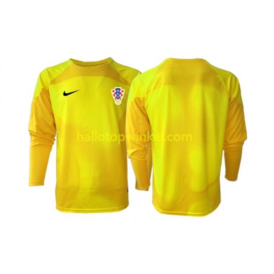 Kroatië Voetbalshirt Doelman Heren Thuis Tenue WK 2022 Lange Mouw