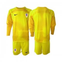 Kroatië Voetbalshirt Doelman Kleuters/Kids Thuis Tenue WK 2022 Lange Mouw