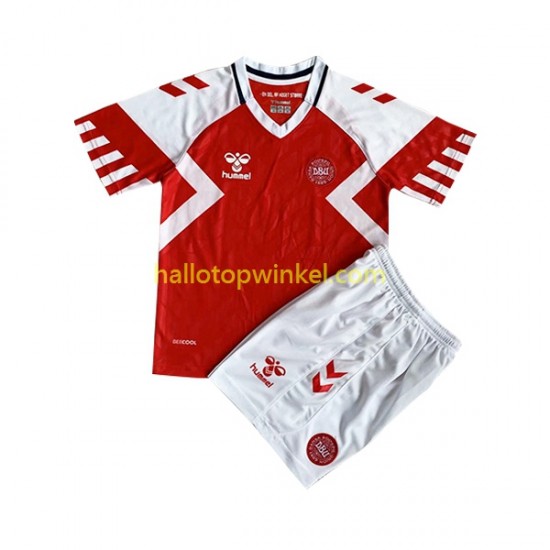 Denemarken Voetbalshirt Kleuters/Kids Thuis Tenue 2023 Korte Mouw