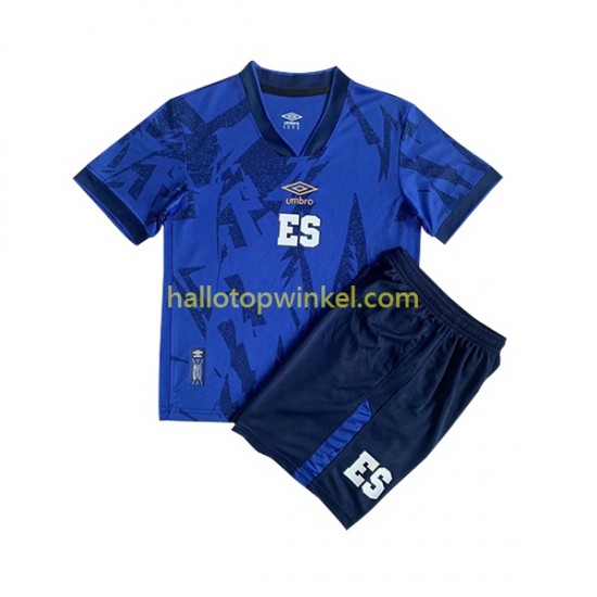 EL Salvador Voetbalshirt Kleuters/Kids Thuis Tenue 2023 Korte Mouw