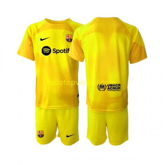 FC Barcelona Voetbalshirt Doelman Kleuters/Kids Vierde Tenue 2022-2023 Korte Mouw