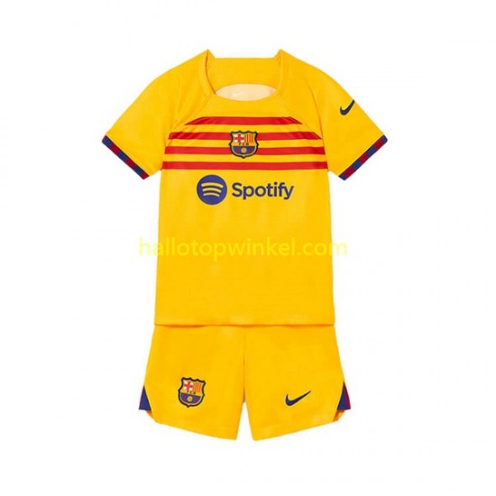 FC Barcelona Voetbalshirt Kleuters/Kids Vierde Tenue 2022-2023 Korte Mouw