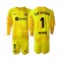 FC Barcelona Voetbalshirt Ter Stegen 1 Doelman Kleuters/Kids Vierde Tenue 2022-2023 Lange Mouw