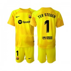 FC Barcelona Voetbalshirt Ter Stegen 1 Doelman Kleuters/Kids Vierde Tenue 2022-2023 Korte Mouw