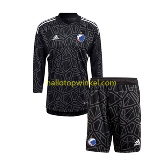 FC Kopenhagen Voetbalshirt Doelman Kleuters/Kids Thuis Tenue 2022-2023 Lange Mouw