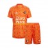Feyenoord Rotterdam Voetbalshirt Doelman Kleuters/Kids Uit Tenue 2022-2023 Korte Mouw