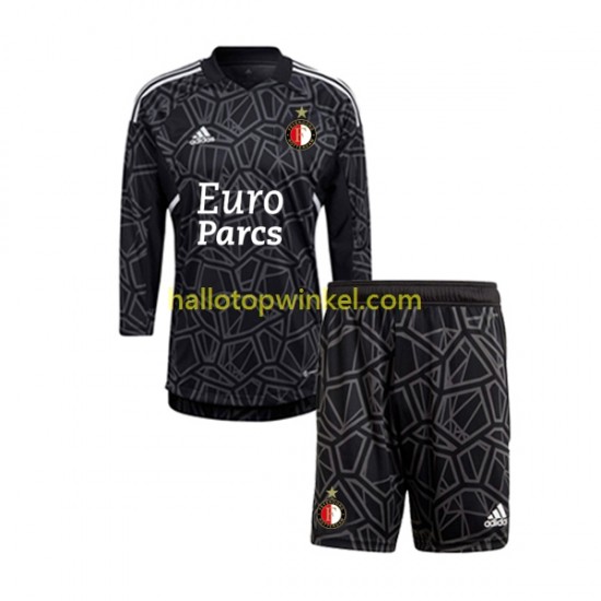 Feyenoord Rotterdam Voetbalshirt Doelman Kleuters/Kids Vierde Tenue 2022-2023 Lange Mouw
