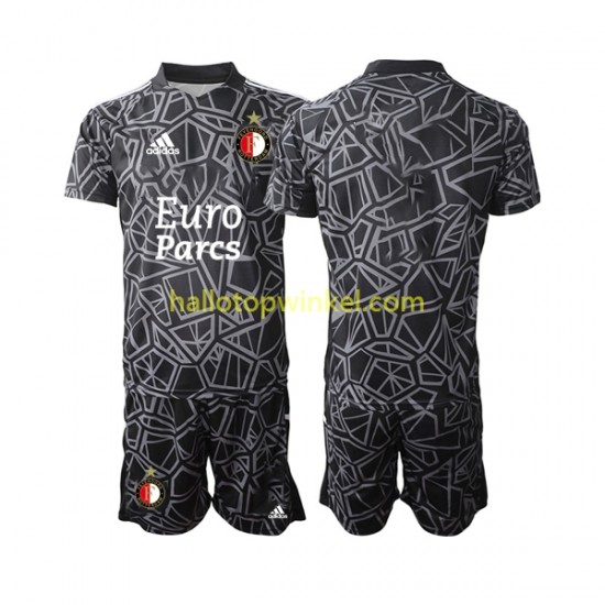 Feyenoord Rotterdam Voetbalshirt Doelman Kleuters/Kids Vierde Tenue 2022-2023 Korte Mouw