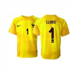 Frankrijk Voetbalshirt Hugo Lloris 1 Doelman Heren Derde Tenue WK 2022 Korte Mouw