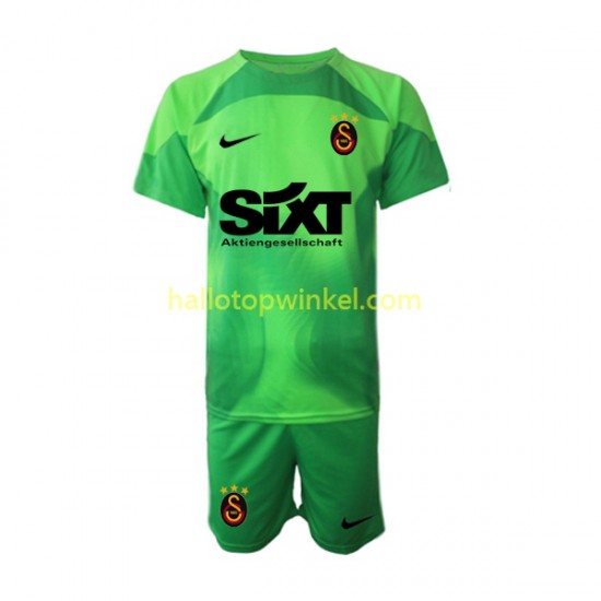 Galatasaray Voetbalshirt Doelman Kleuters/Kids Thuis Tenue 2022-2023 Korte Mouw