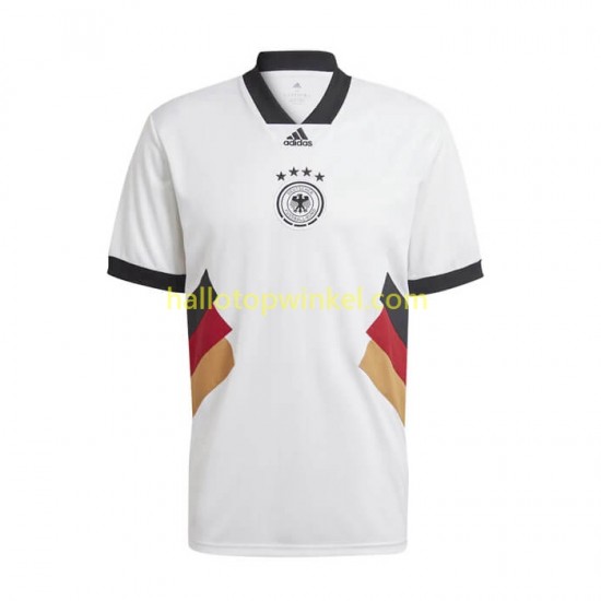 Duitsland Voetbalshirt Icon Retro Heren Thuis Tenue 2022-2023 Korte Mouw